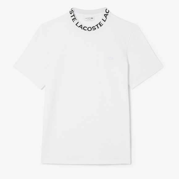 Lacoste Other - Lacoste White T-Shirt with Logo Collar NWT